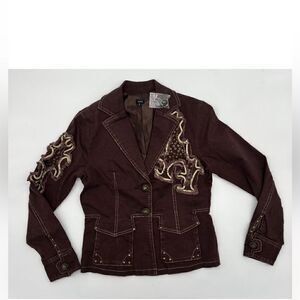 Aziz Burgundy Jacket Size S NWT